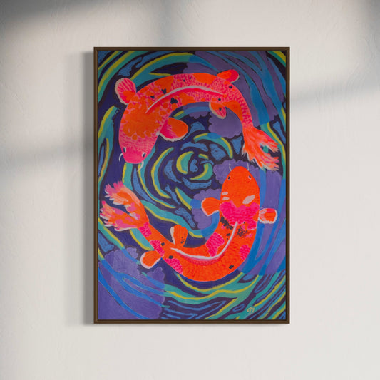 Koi Duo 70 x 100 cm (27.6 x 39.4 in)