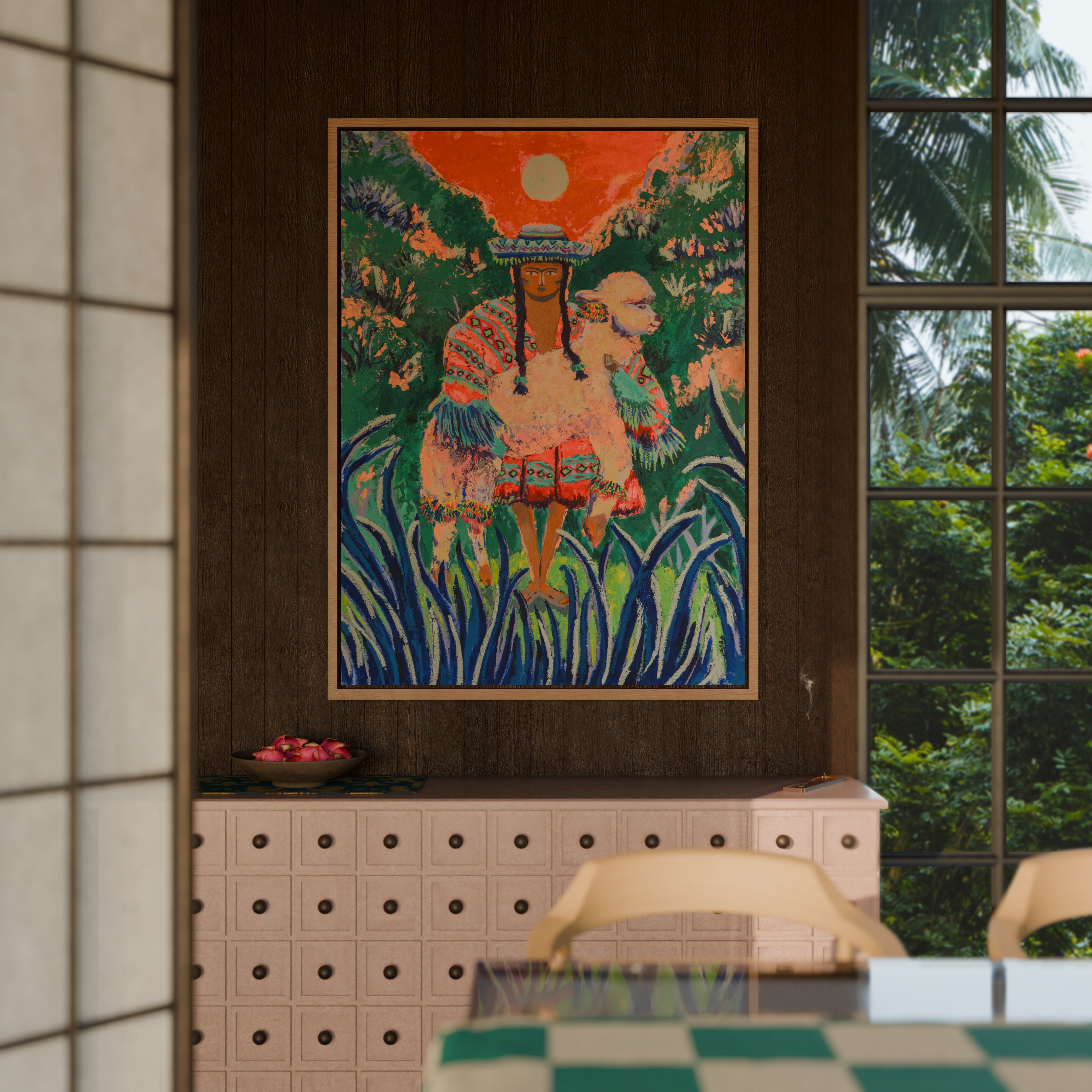 Her Companion 60 x 80 cm (23.6 × 31.5 in )