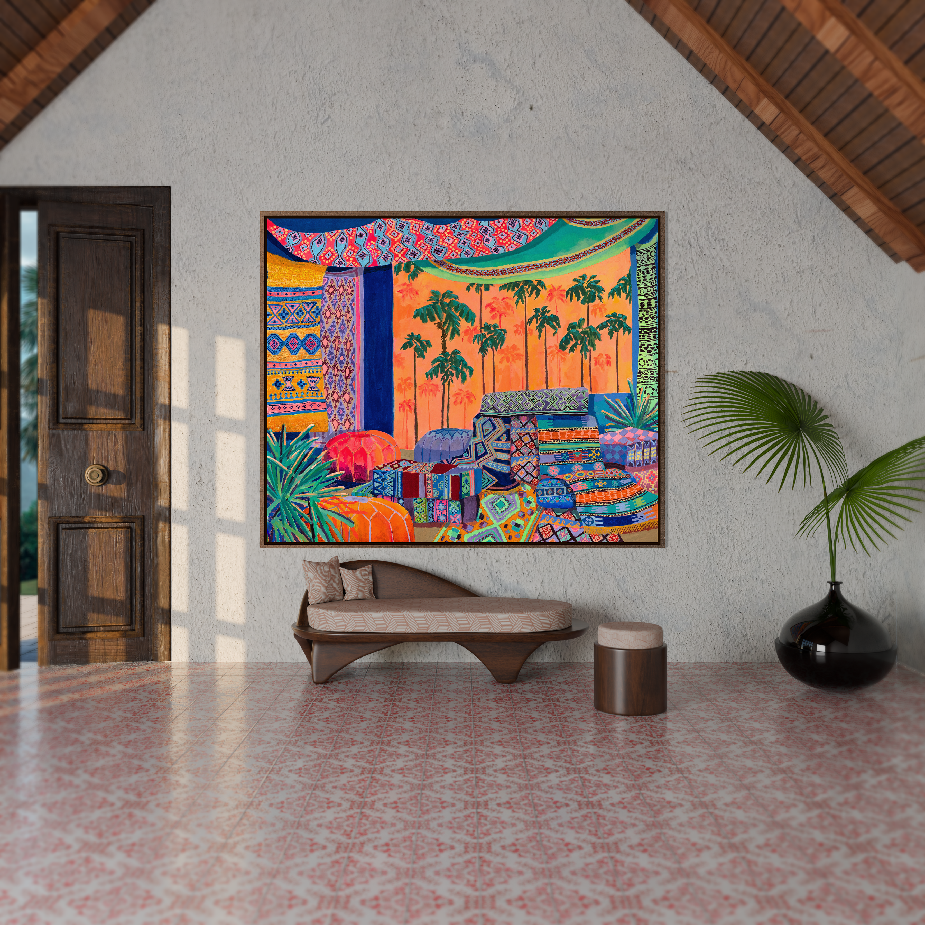 Textile Mirage 160 x 195 cm (63 x 77 in)