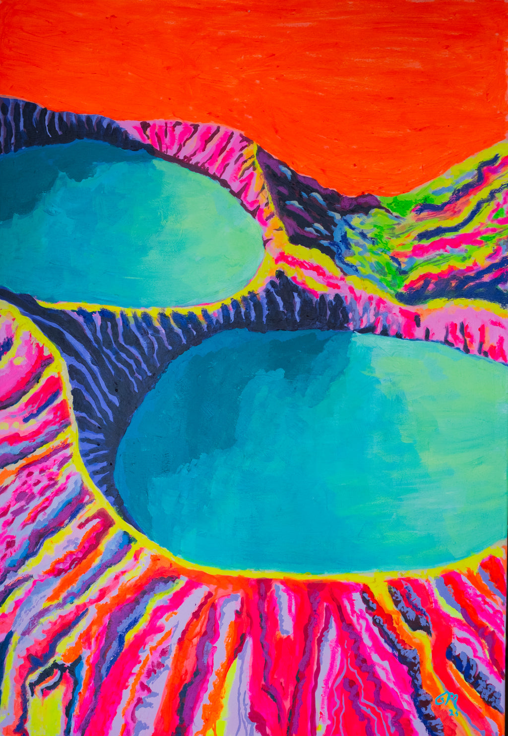 Kelimutu II 70 x 100 cm (27.6 x 39.4 in)